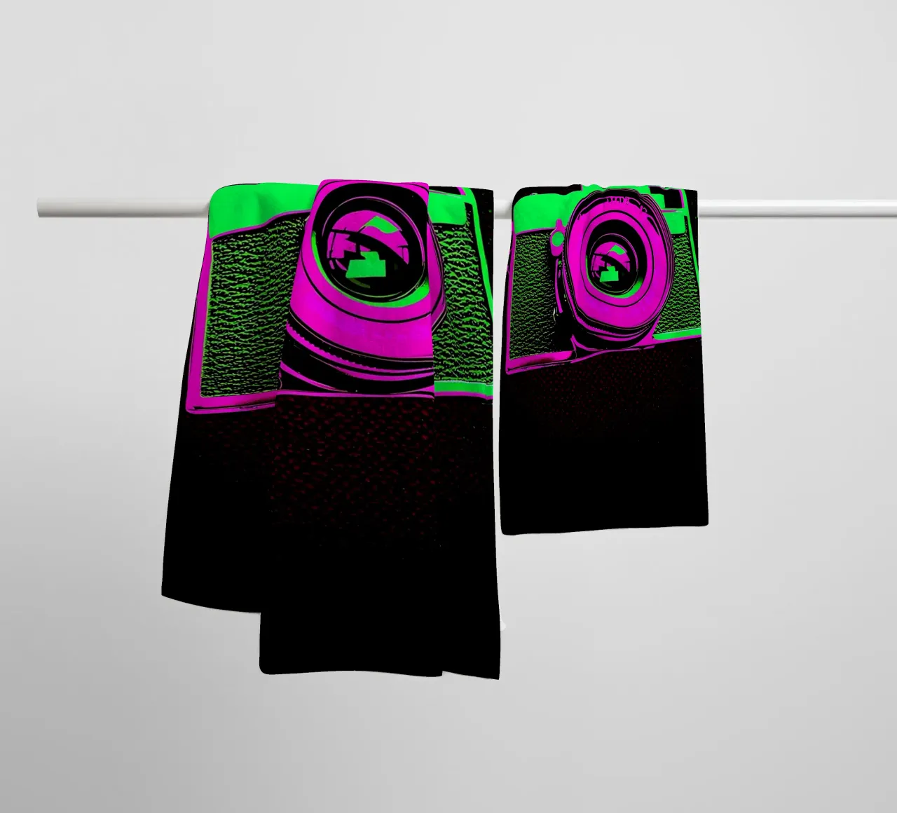 Camera - Pop Art towel by ColorCrash Gallery