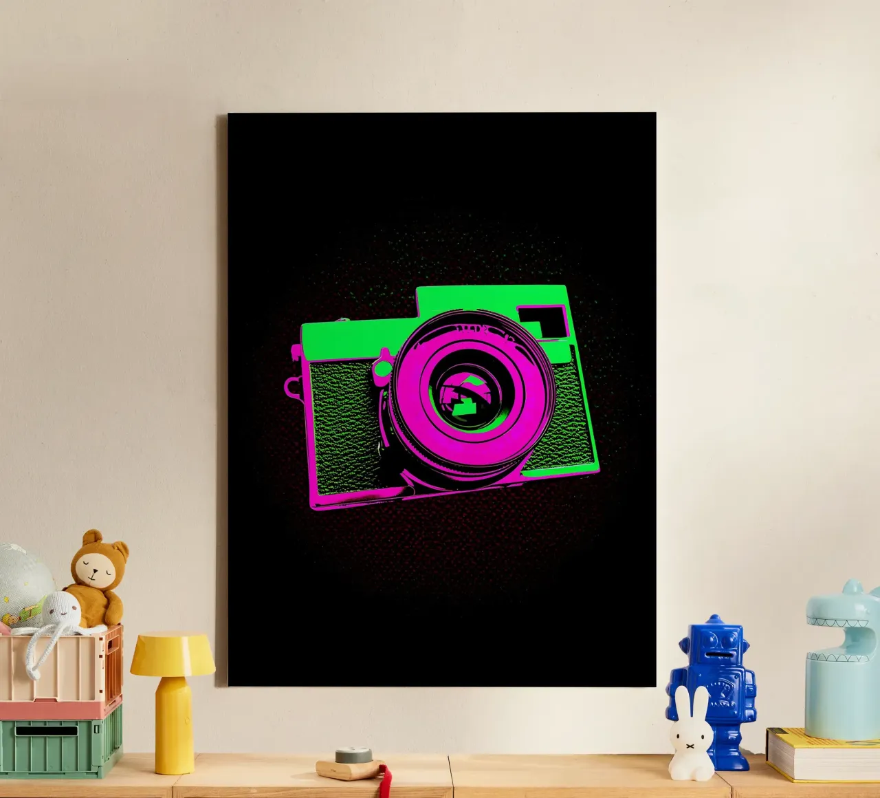 Camera - Pop Art canvas by ColorCrash Gallery
