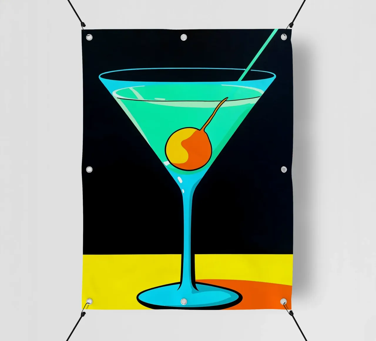 Martini - Pop Art telo in pvc da ColorCrash Gallery