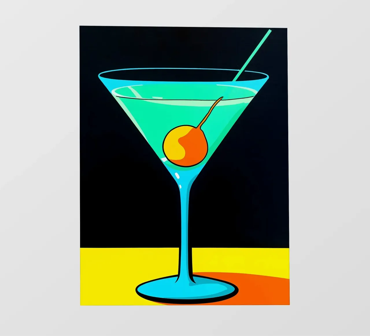 Martini - Pop Art telo in pvc da ColorCrash Gallery