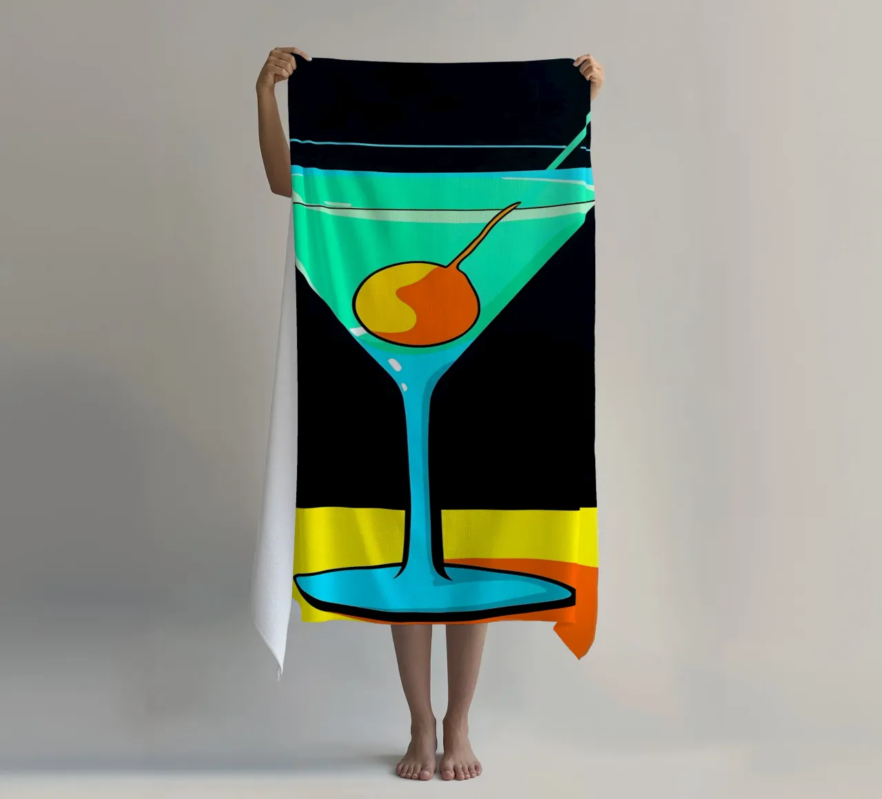 Martini - Pop Art telo mare da ColorCrash Gallery