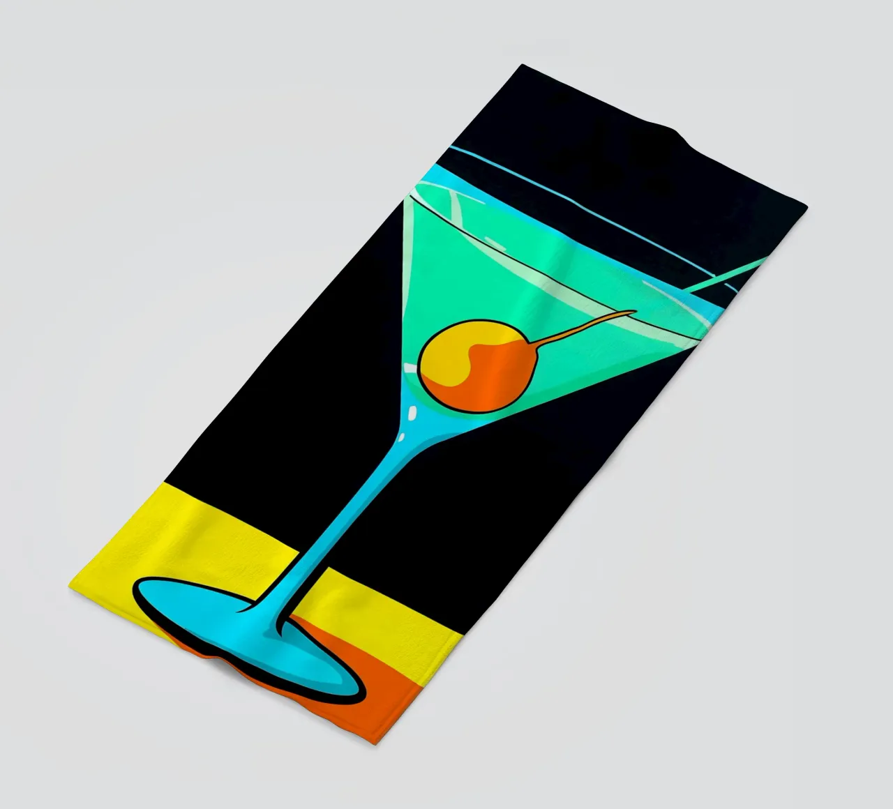 Martini - Pop Art telo mare da ColorCrash Gallery