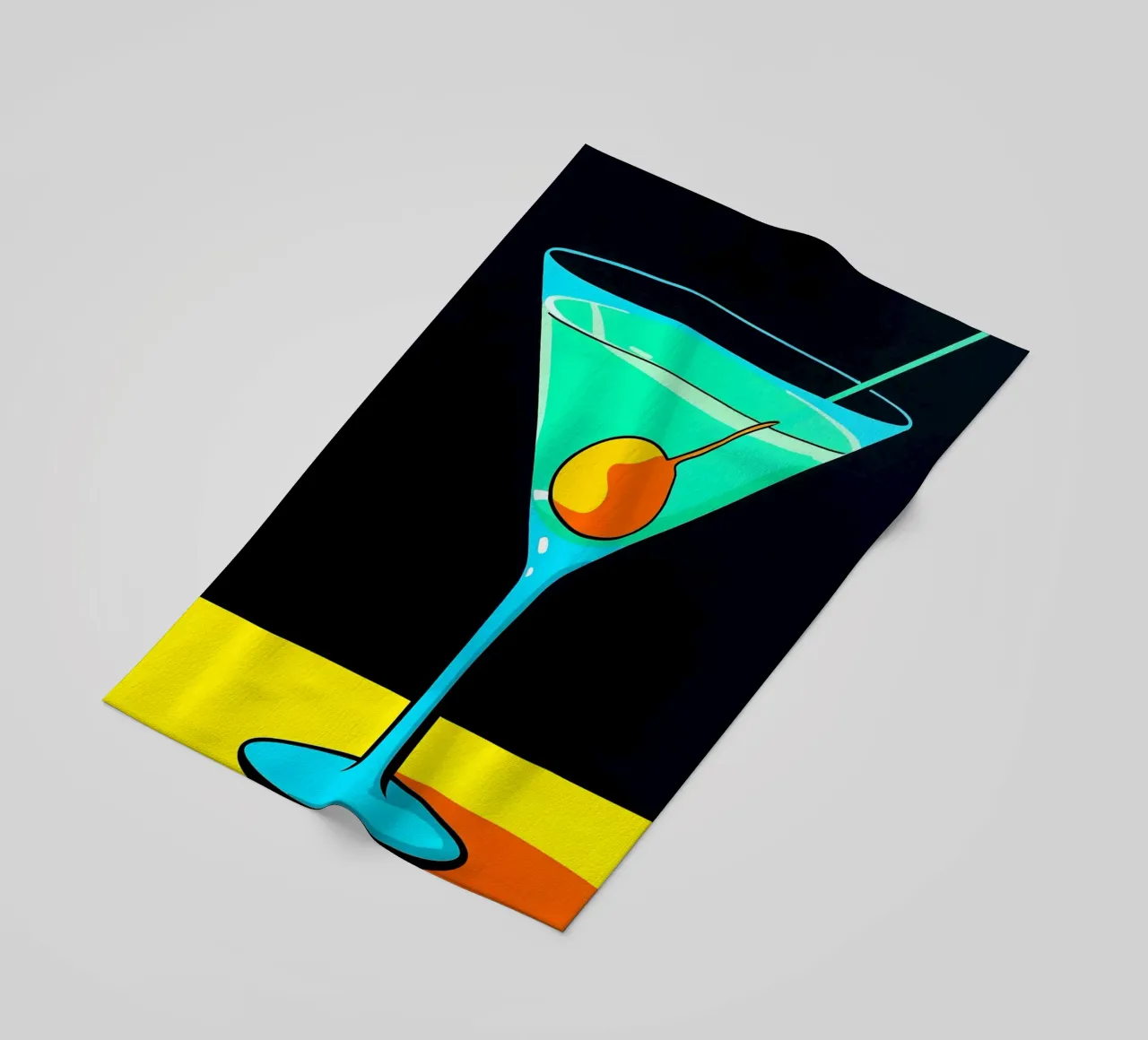 Martini - Pop Art telo mare da ColorCrash Gallery