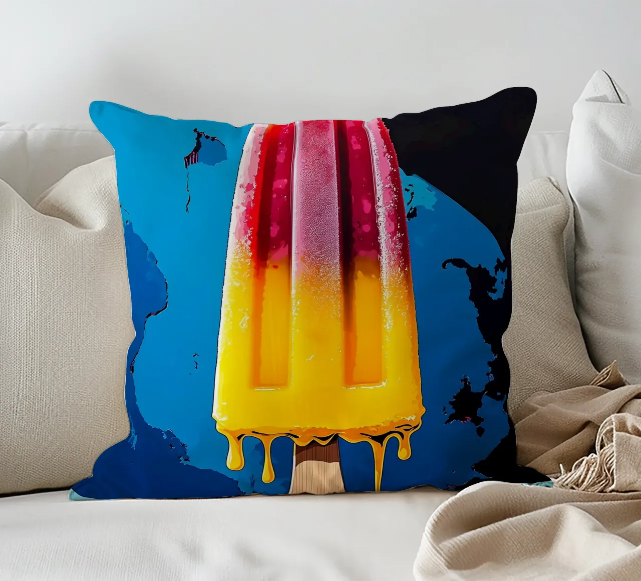 Popsicle - Pop Art cuscino da ColorCrash Gallery