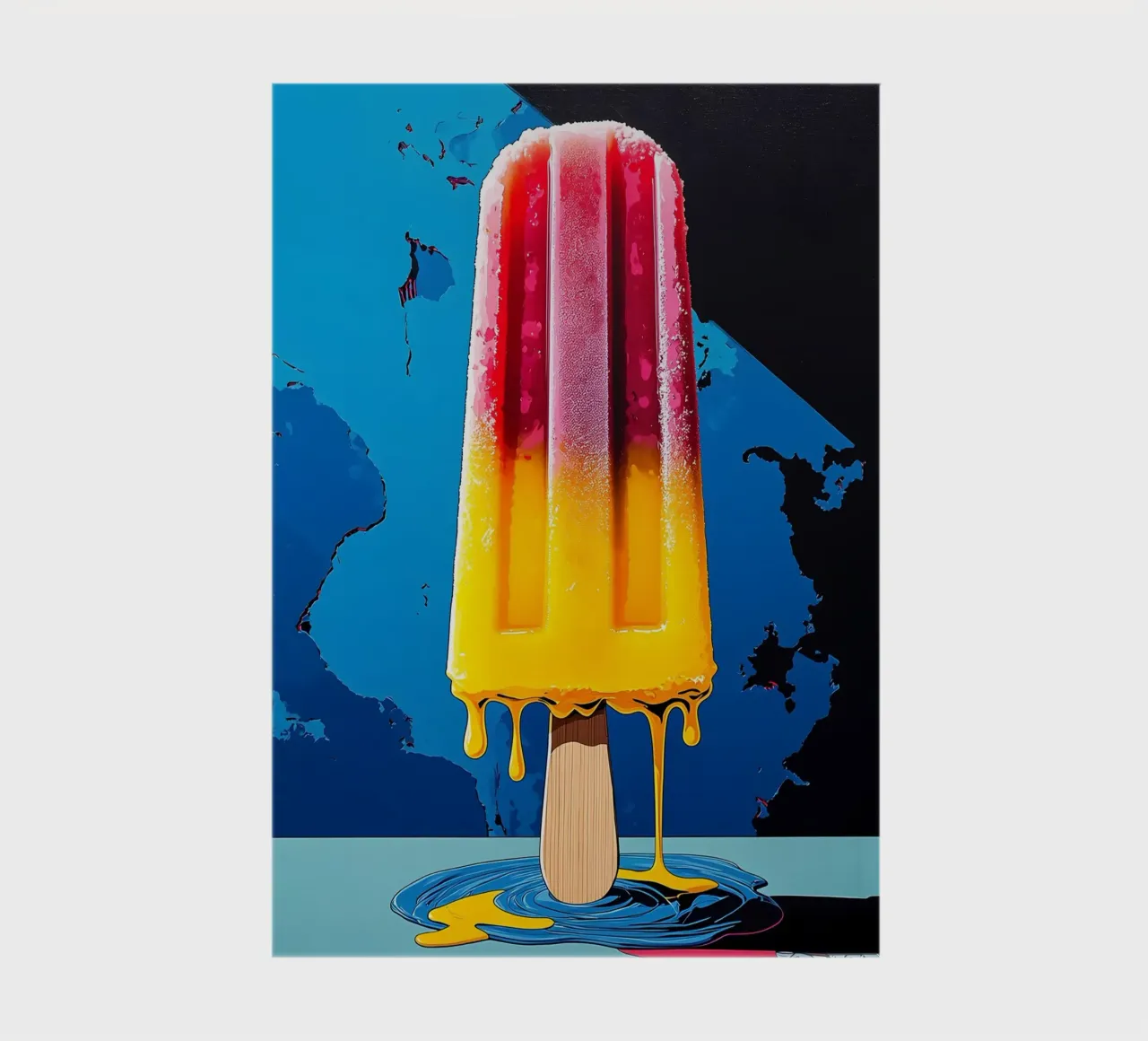 Popsicle - Pop Art notebook by ColorCrash Gallery