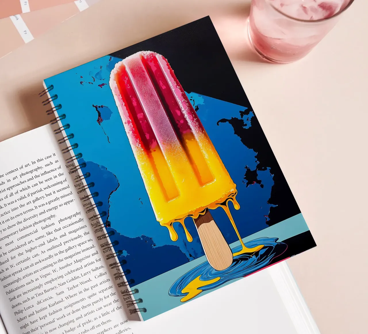 Popsicle - Pop Art spiral notebook by ColorCrash Gallery
