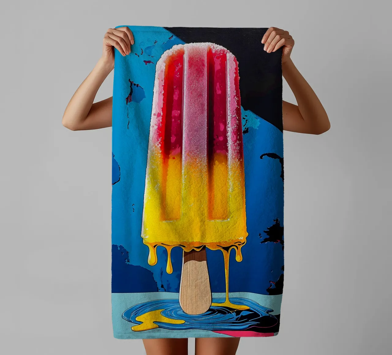 Popsicle - Pop Art asciugamano da bagno da ColorCrash Gallery