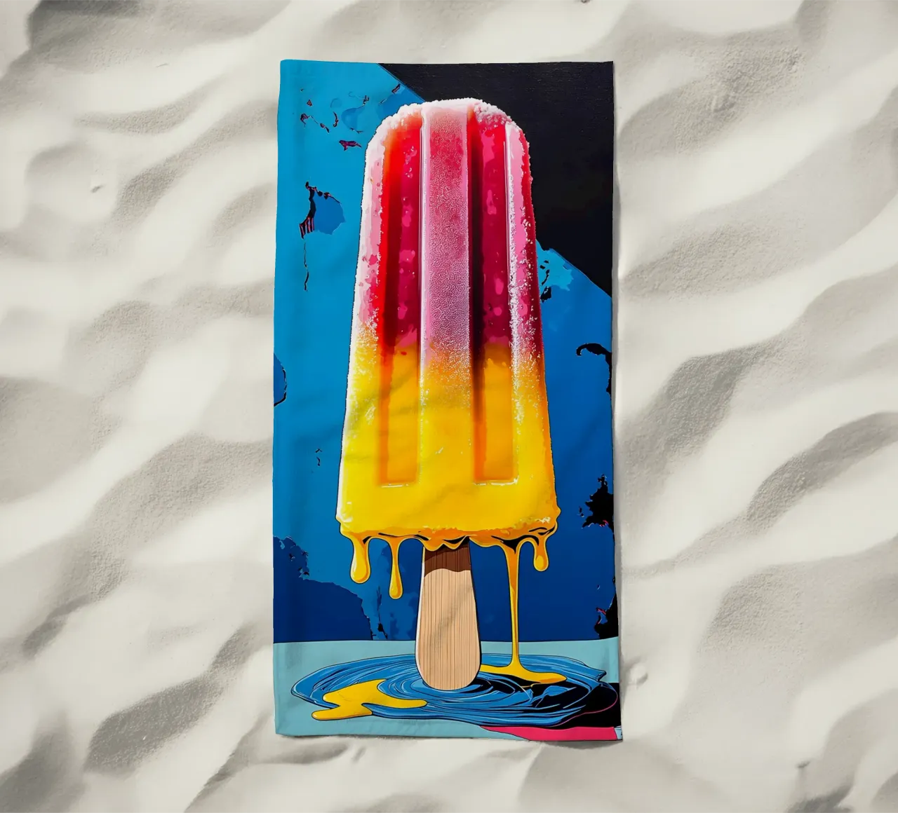 Popsicle - Pop Art telo mare da ColorCrash Gallery