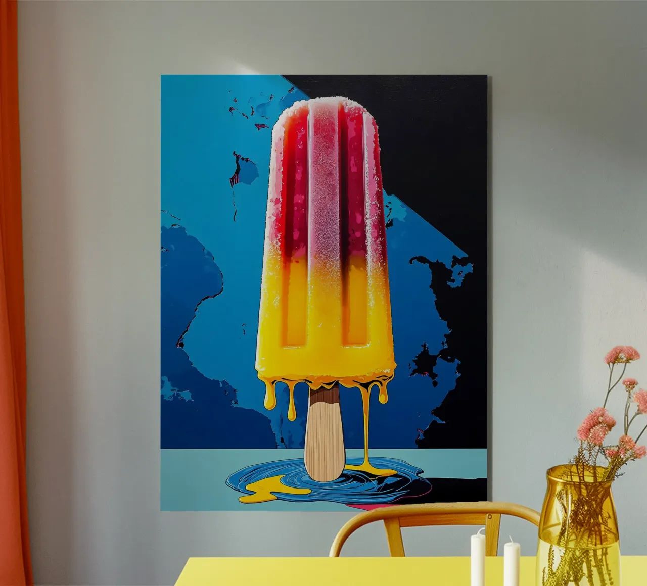 Popsicle - Pop Art alluminio dibond da ColorCrash Gallery