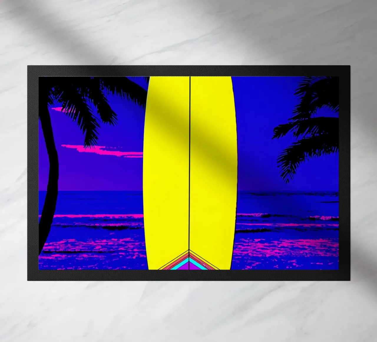Surfboard - Pop Art deurmat van ColorCrash Gallery