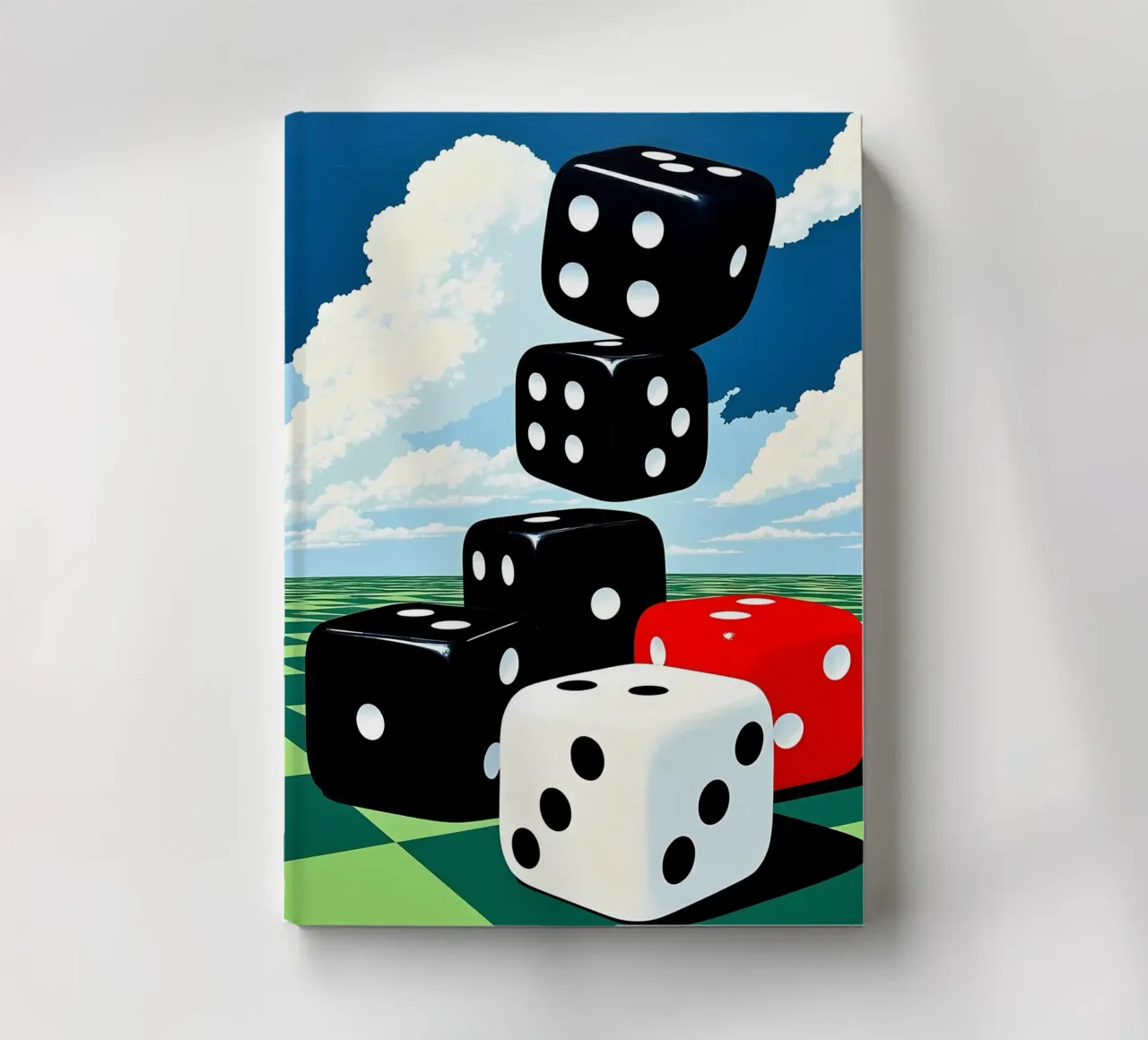 Dice - Pop Art notebook by ColorCrash Gallery