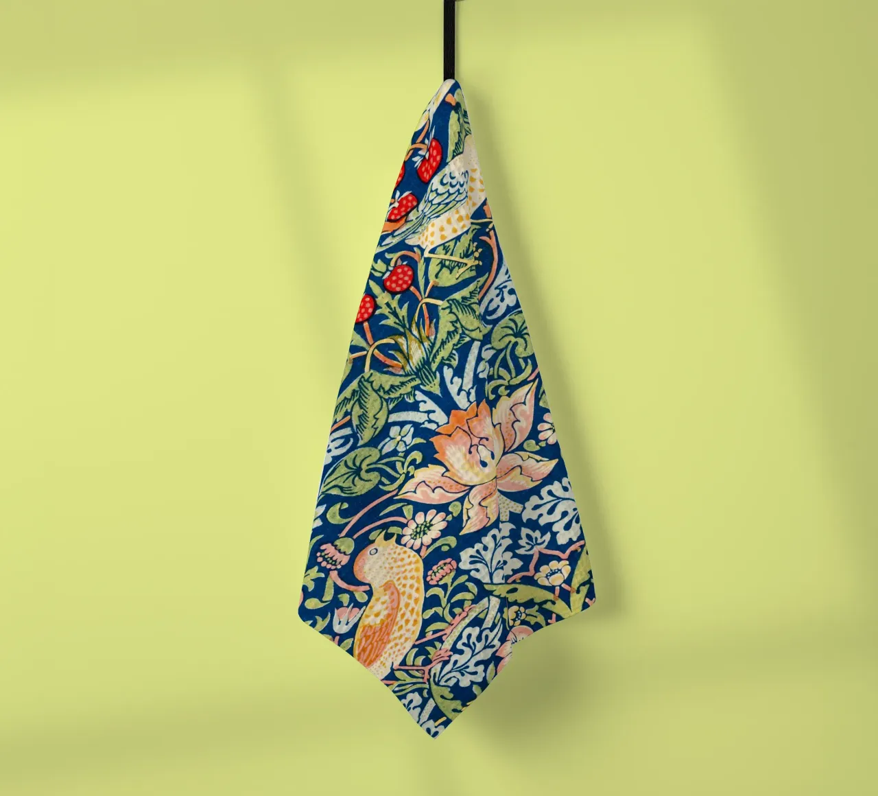 Birds and Florals vintage botanical pattern canovaccio da cucina da Venus Art