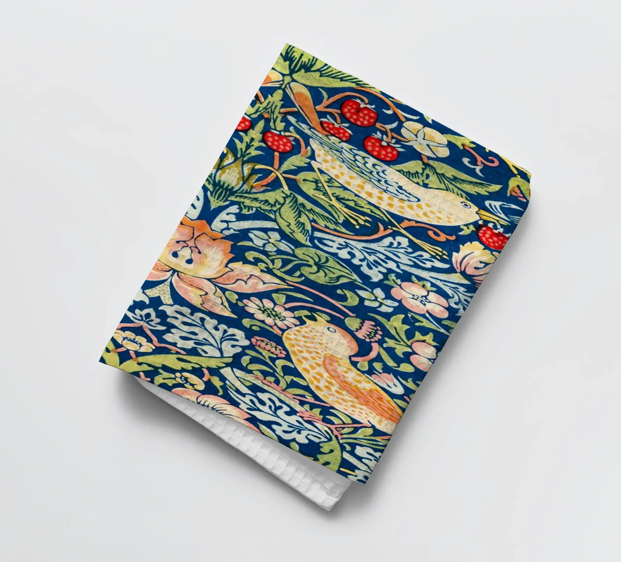 Birds and Florals vintage botanical pattern canovaccio da cucina da Venus Art