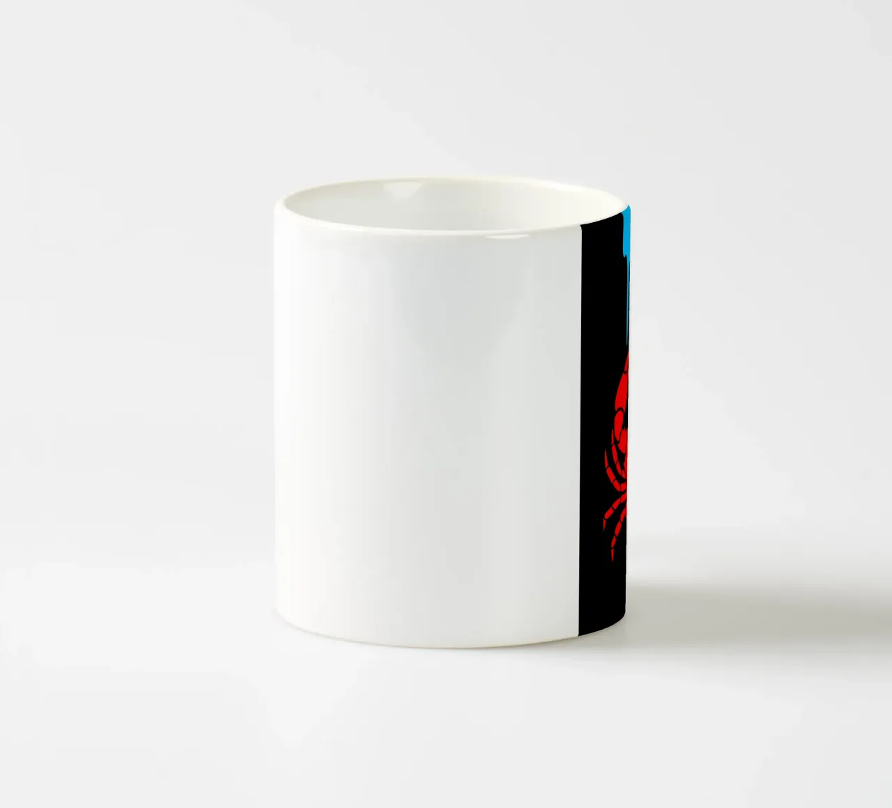 Il dripping dei granchi - Pop Art tazza in ceramica da ColorCrash Gallery