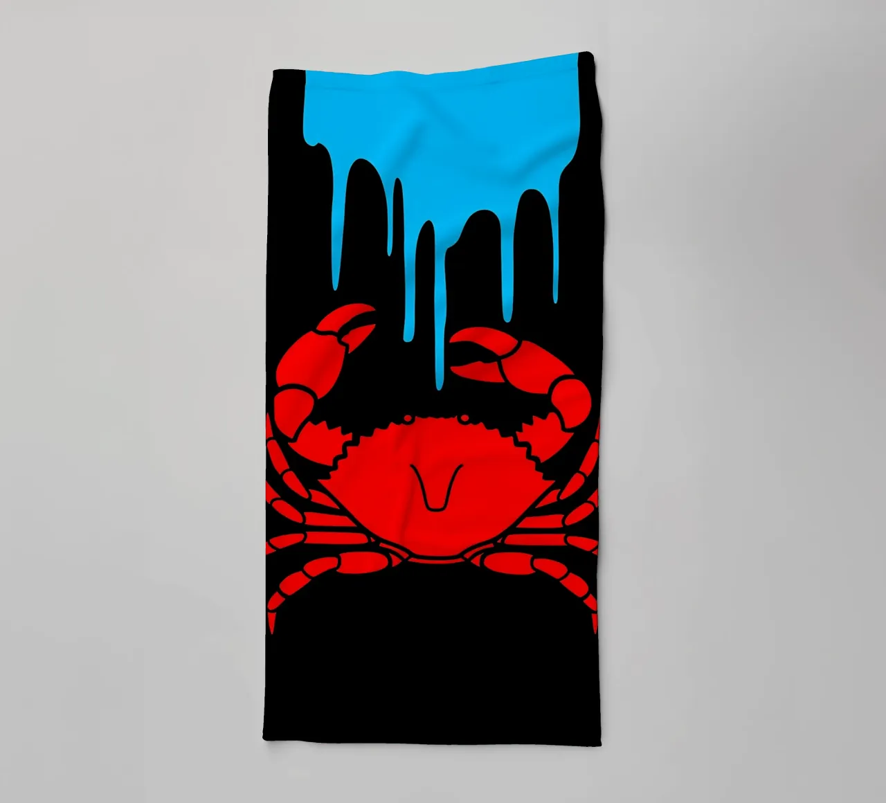 Crab Dripping- Pop Art serviette de bain de ColorCrash Gallery