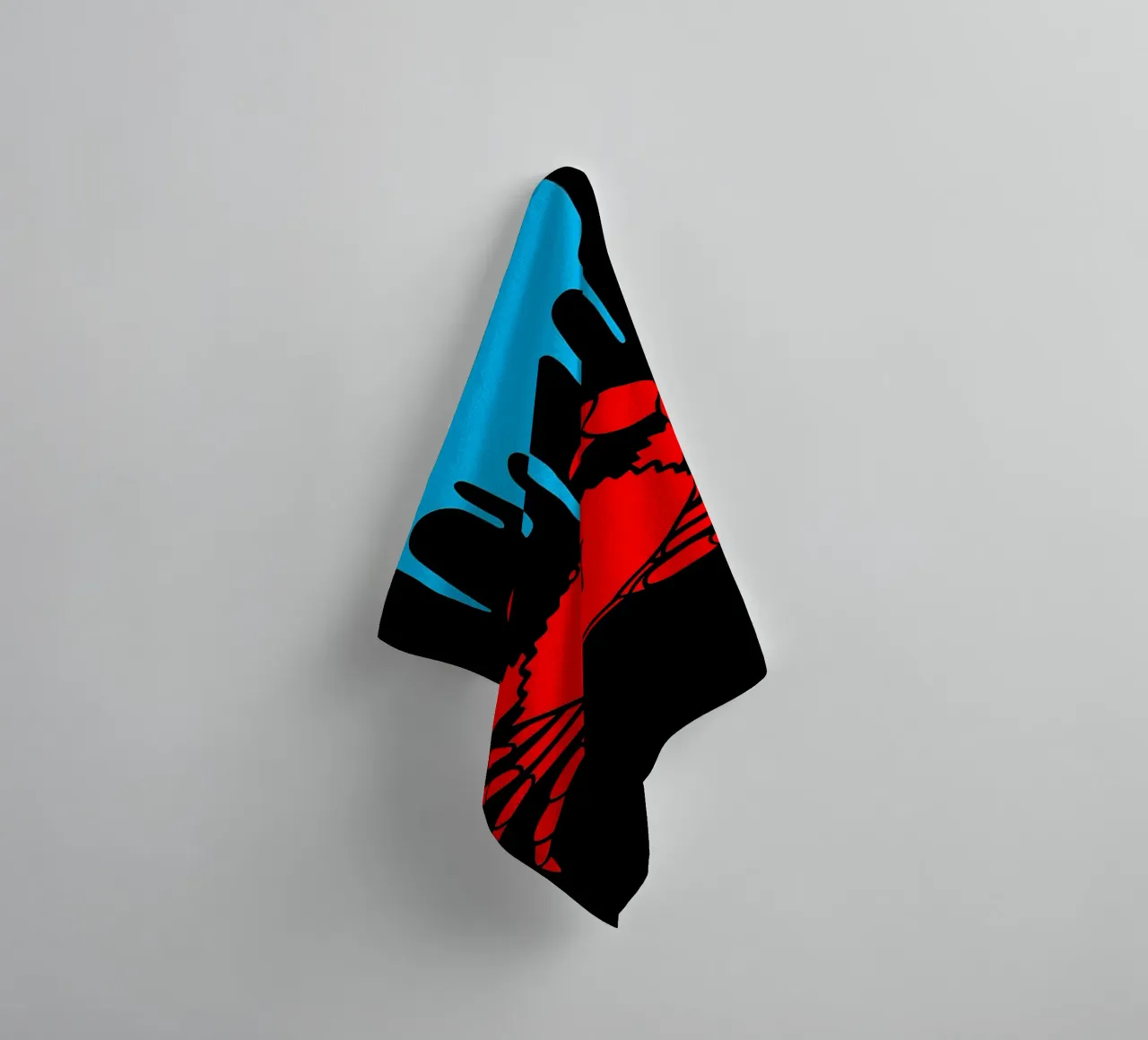 Crab Dripping- Pop Art serviette de bain de ColorCrash Gallery