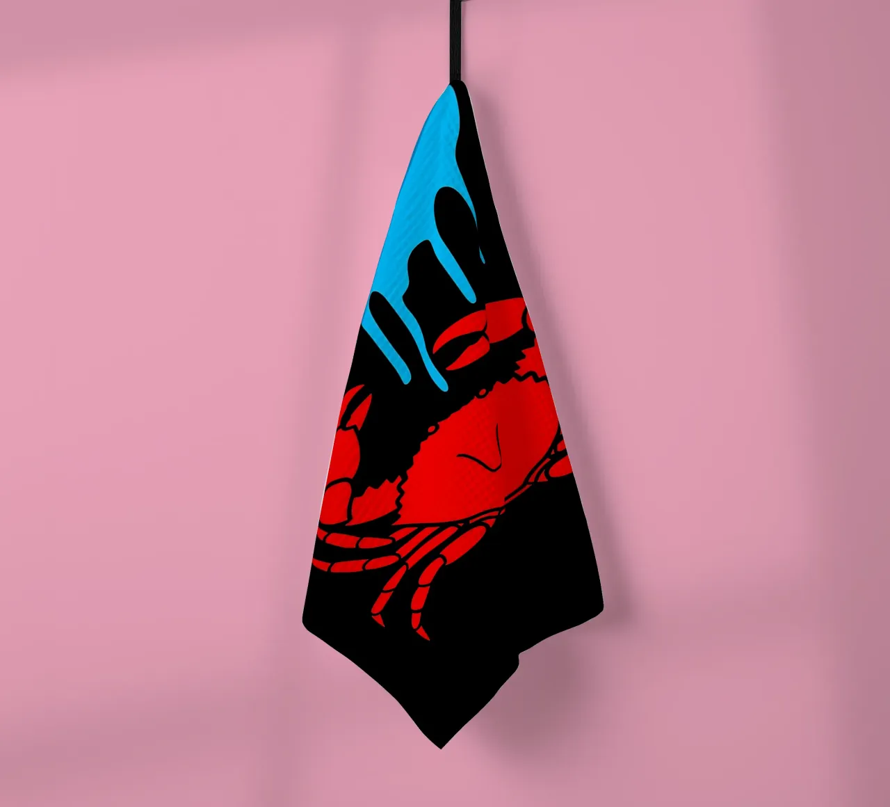 Crab Dripping- Pop Art torchon de ColorCrash Gallery
