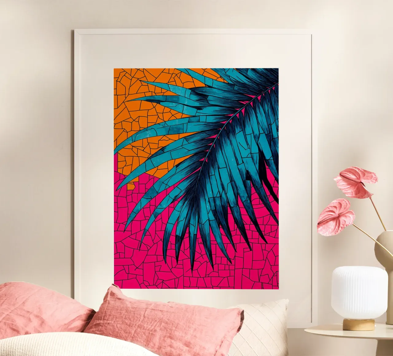 Foglia di palma - Pop Art poster da ColorCrash Gallery