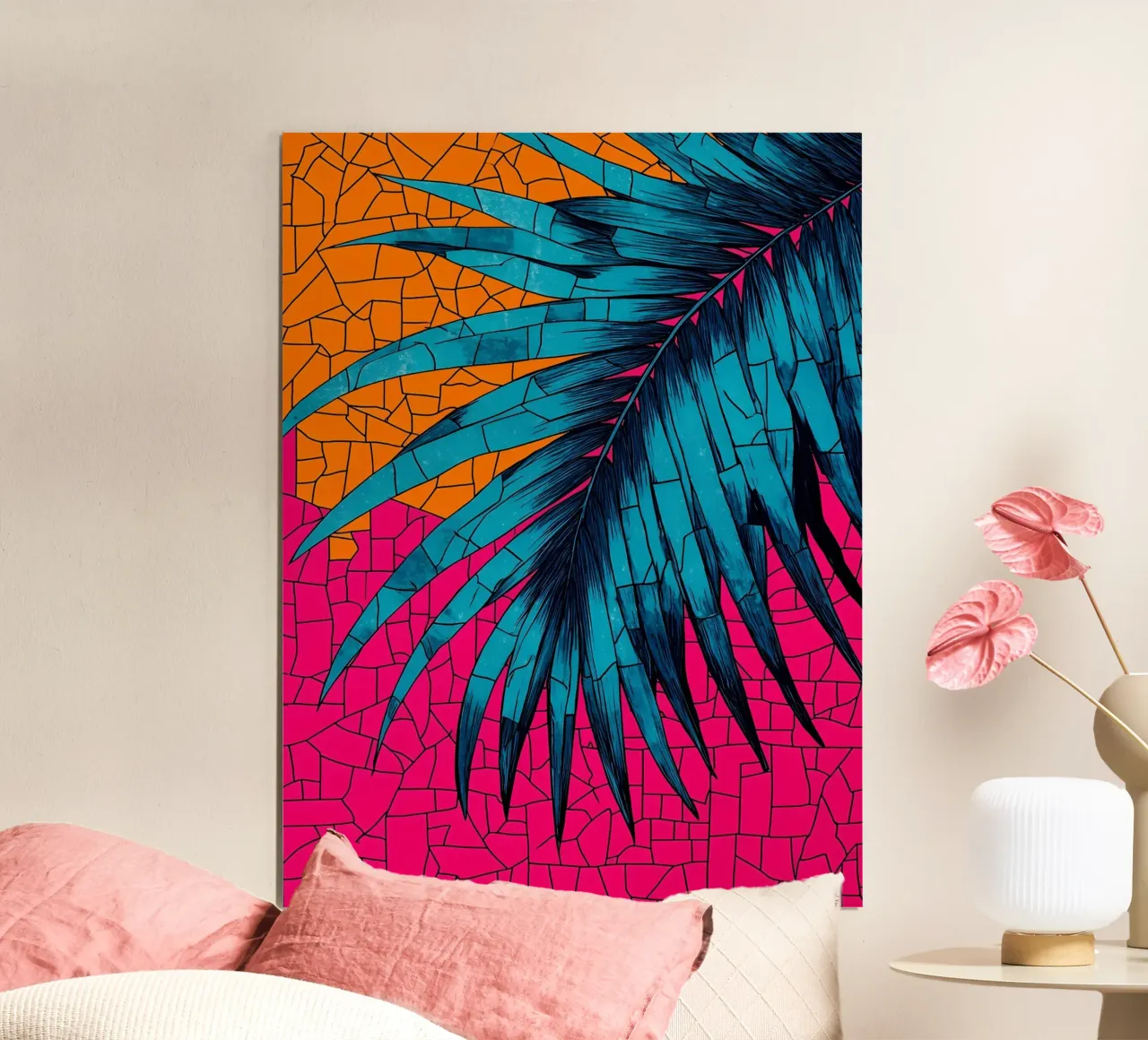 Foglia di palma - Pop Art poster da ColorCrash Gallery