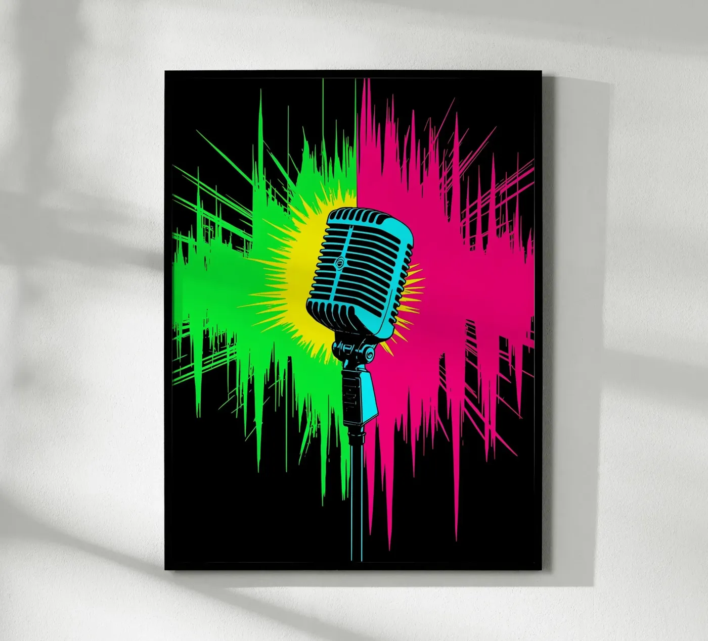 Microfono - Pop Art poster da ColorCrash Gallery