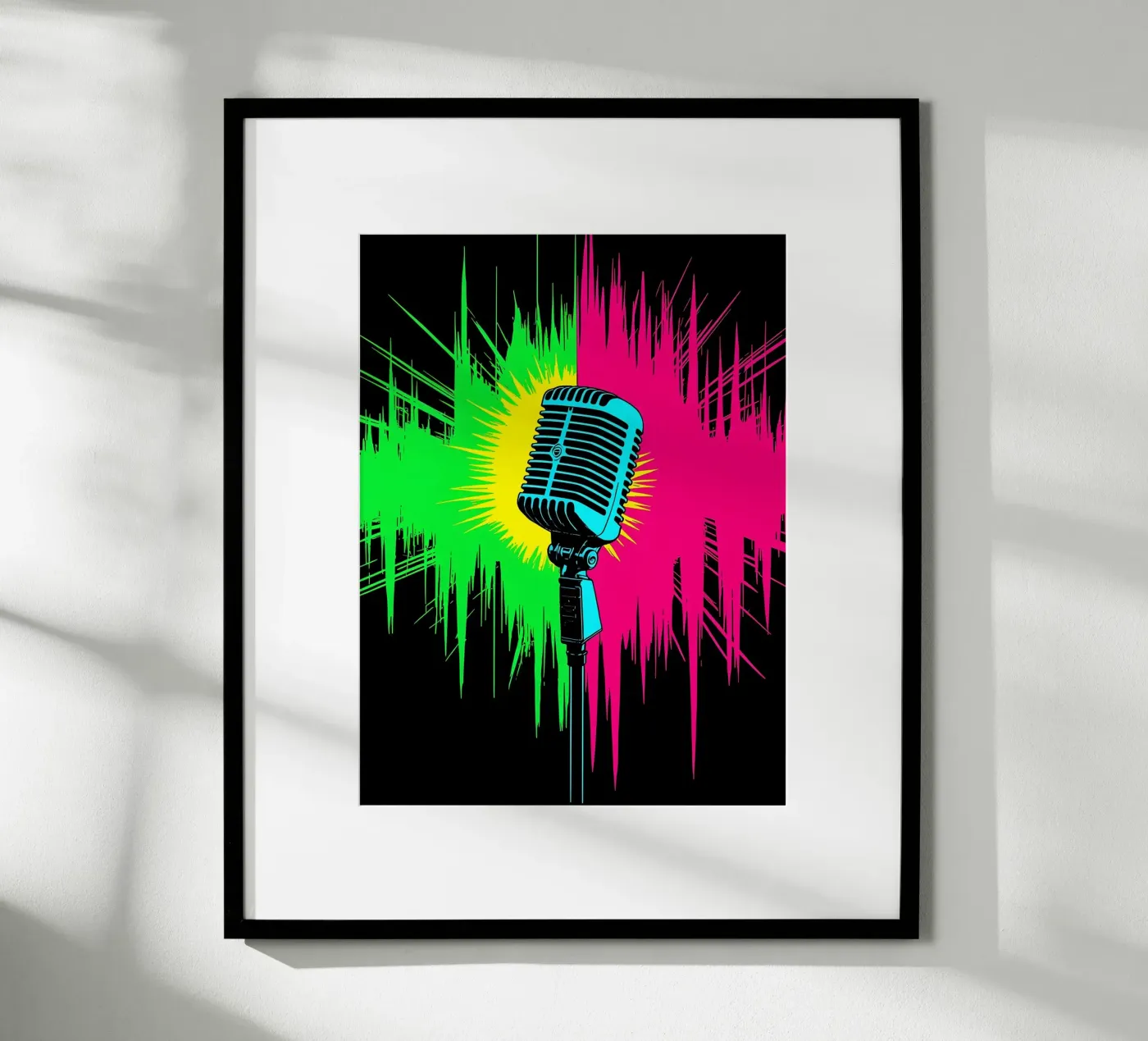 Microfono - Pop Art poster da ColorCrash Gallery