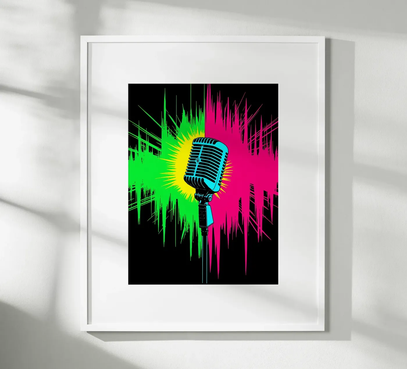 Microfono - Pop Art poster da ColorCrash Gallery