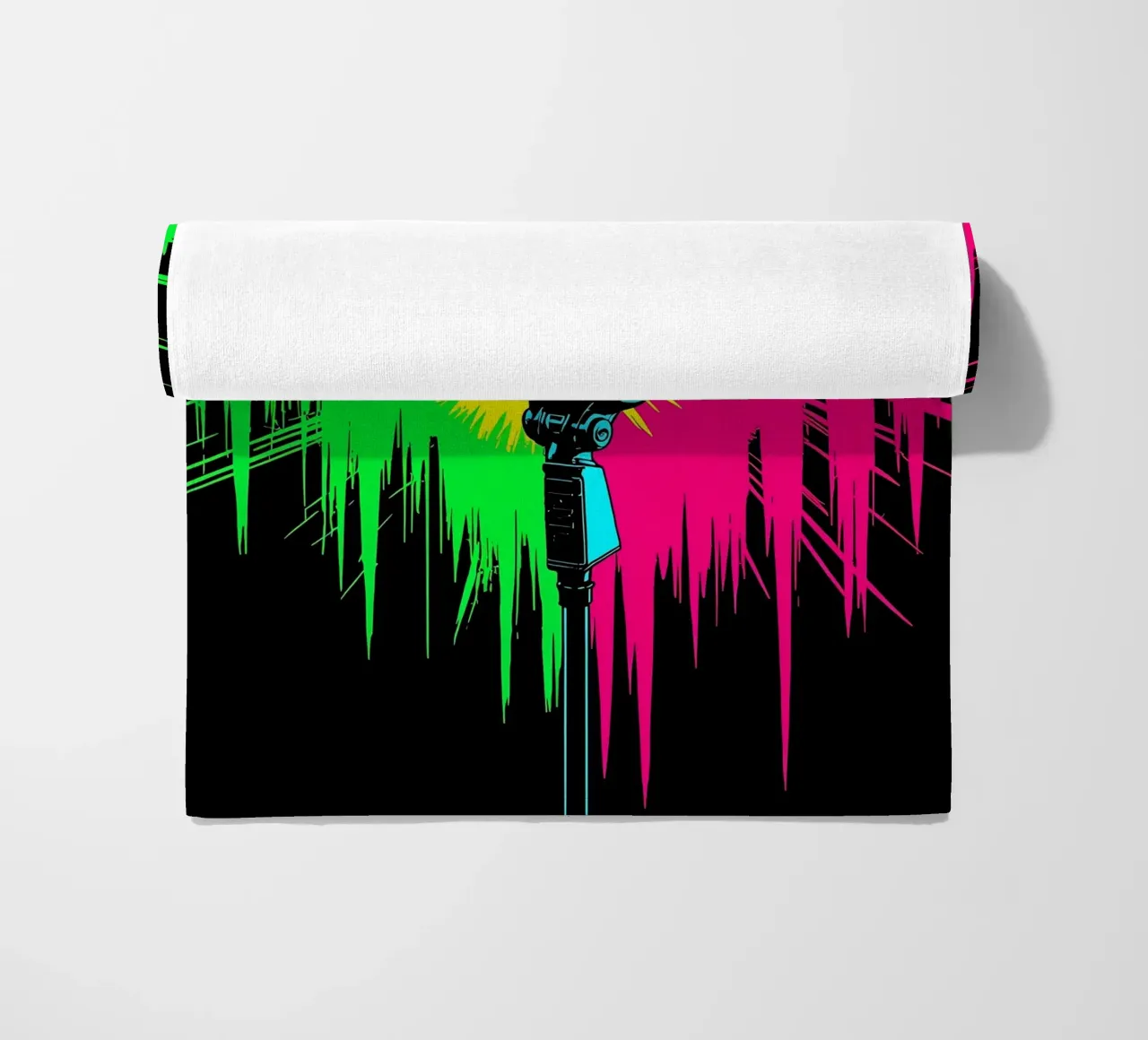 Microfono - Pop Art telo mare da ColorCrash Gallery
