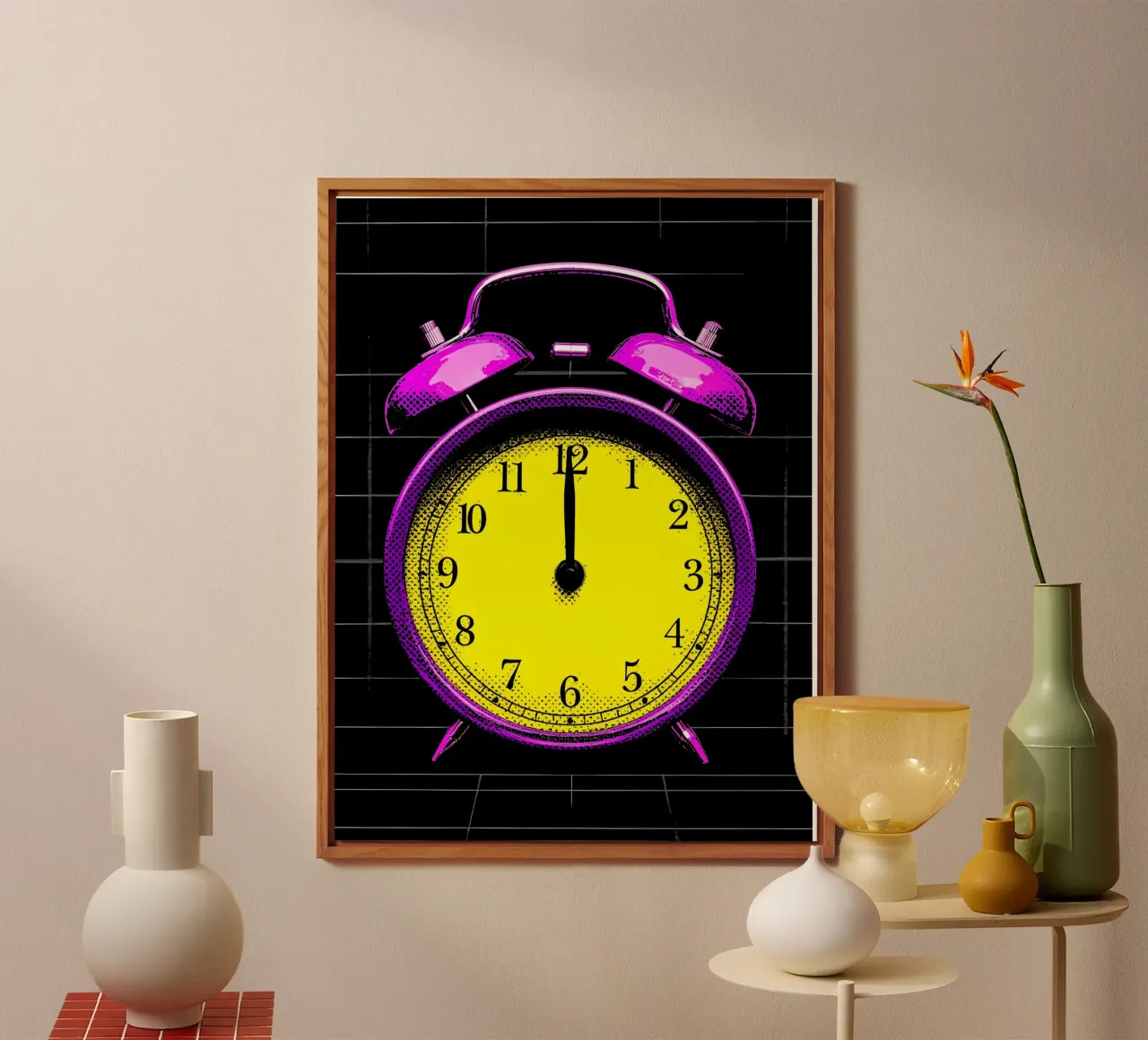 Sveglia - Pop Art pannello forex da ColorCrash Gallery