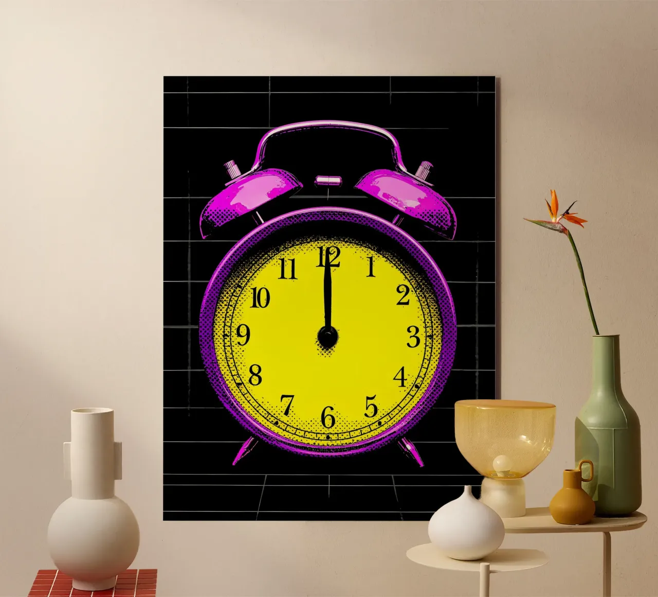 Sveglia - Pop Art pannello forex da ColorCrash Gallery
