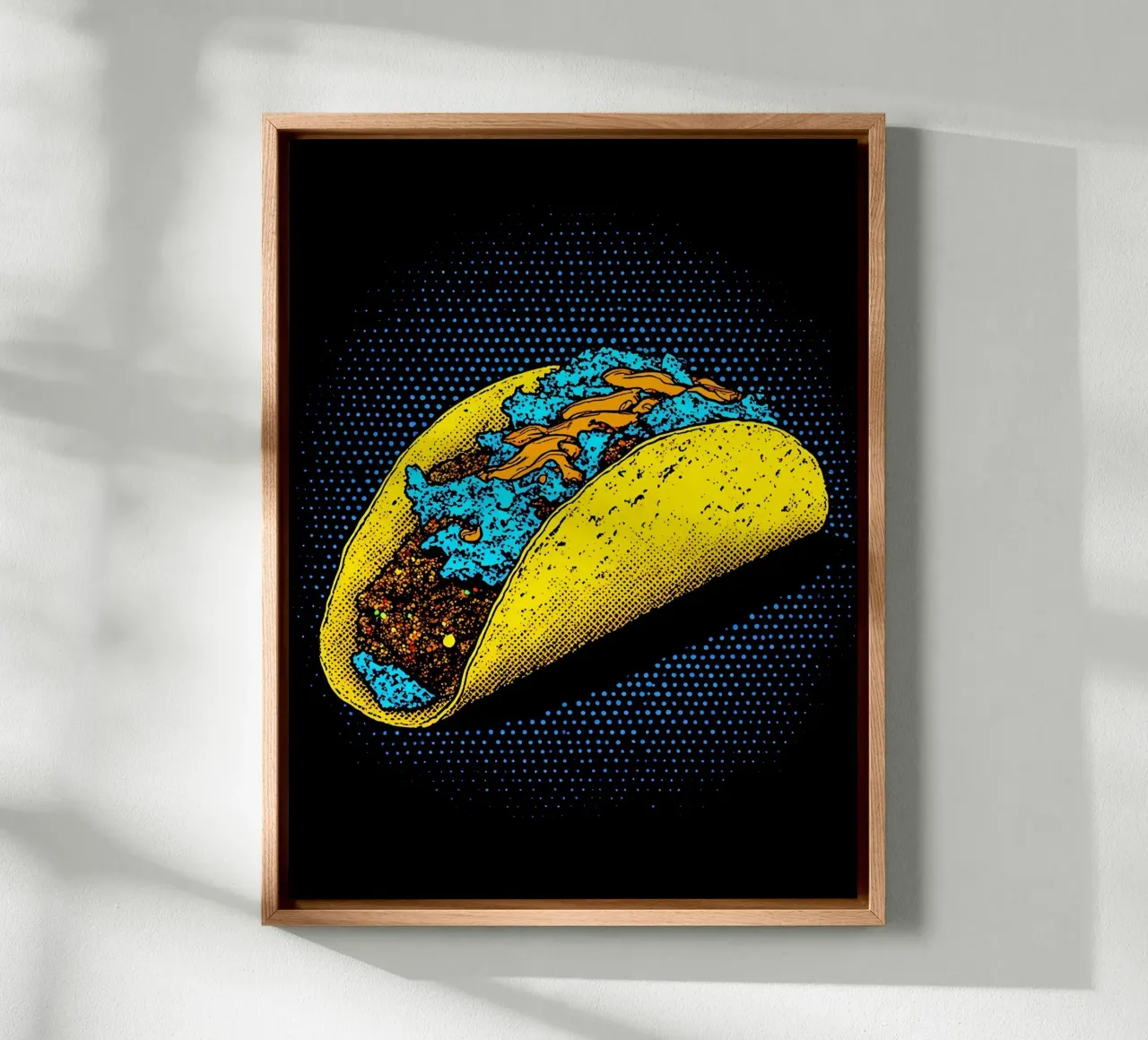 Taco - Pop Art canvas by ColorCrash Gallery