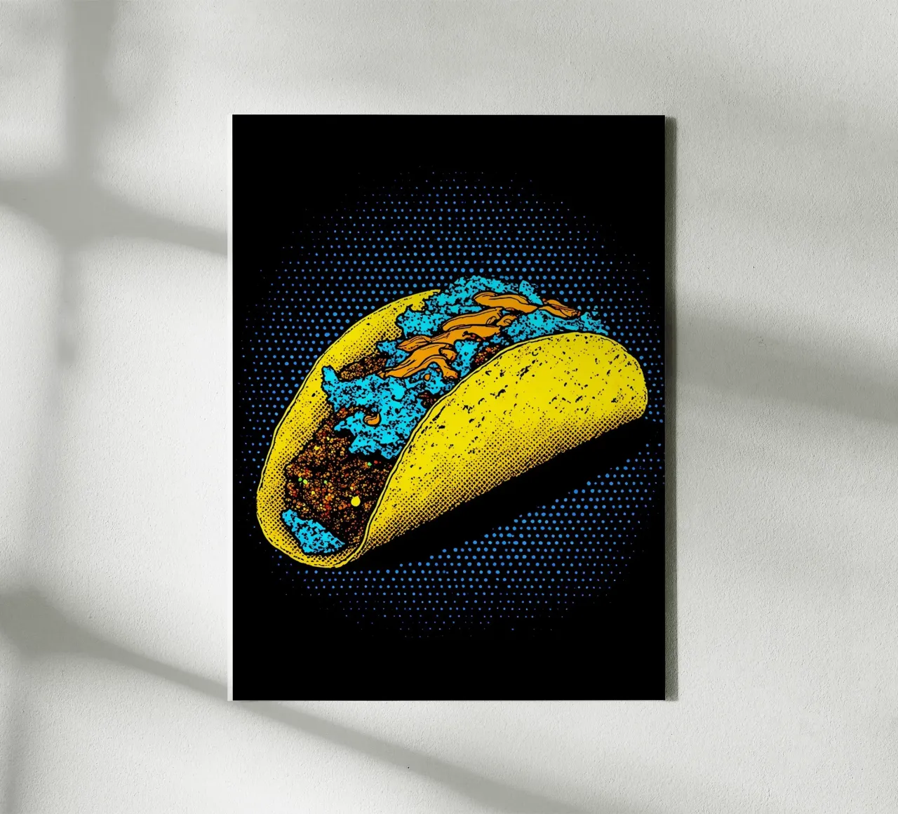 Taco - Pop Art canvas by ColorCrash Gallery