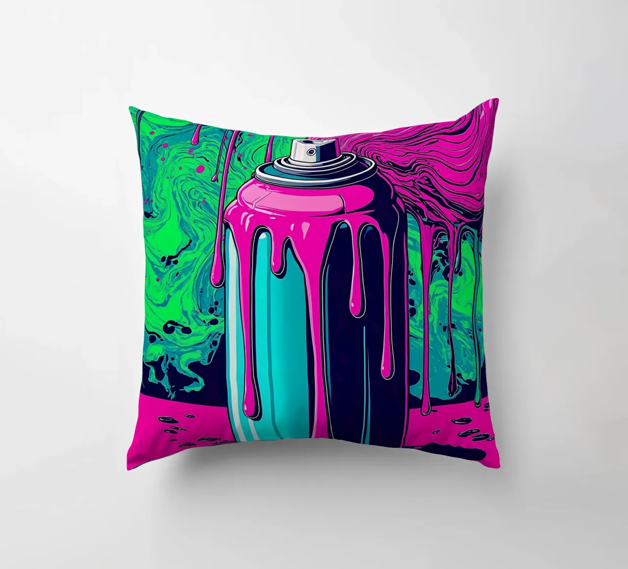 Sprühdose - Pop Art Kissen von ColorCrash Gallery