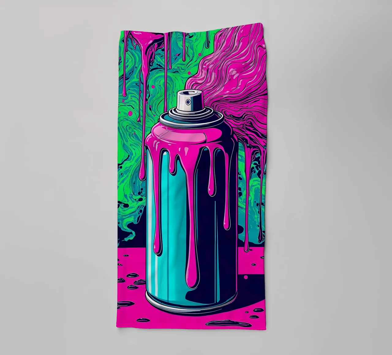 Spray Can - Pop Art towel by ColorCrash Gallery
