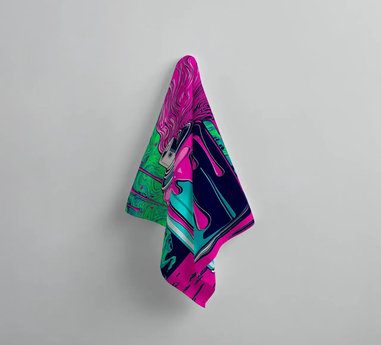 Spray Can - Pop Art towel by ColorCrash Gallery