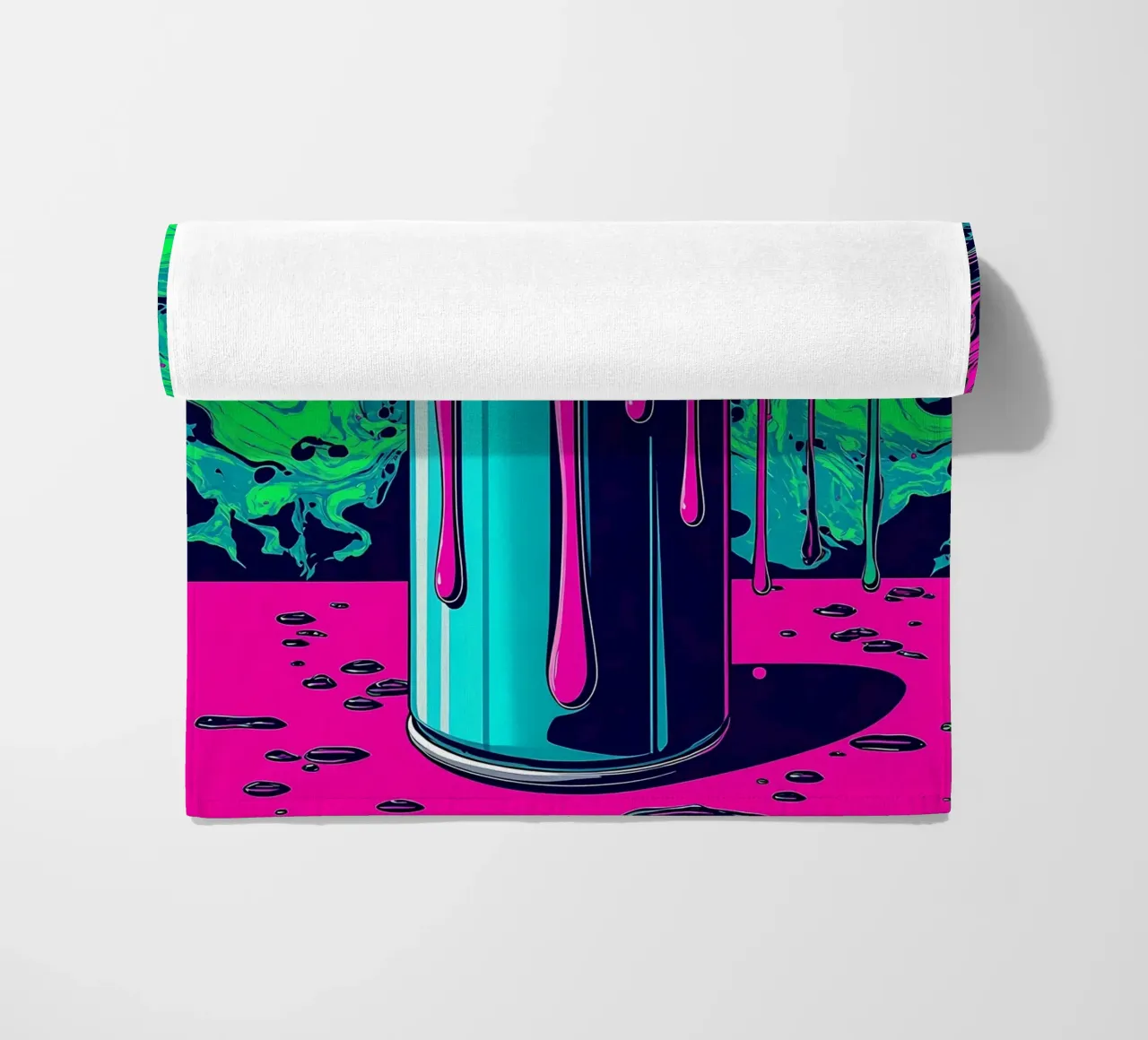 Spray Can - Pop Art beach towel by ColorCrash Gallery