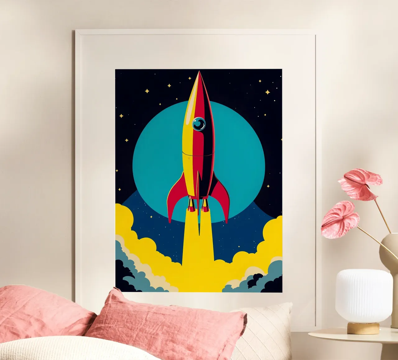 Razzo spaziale - Pop Art carta hahnemühle da ColorCrash Gallery