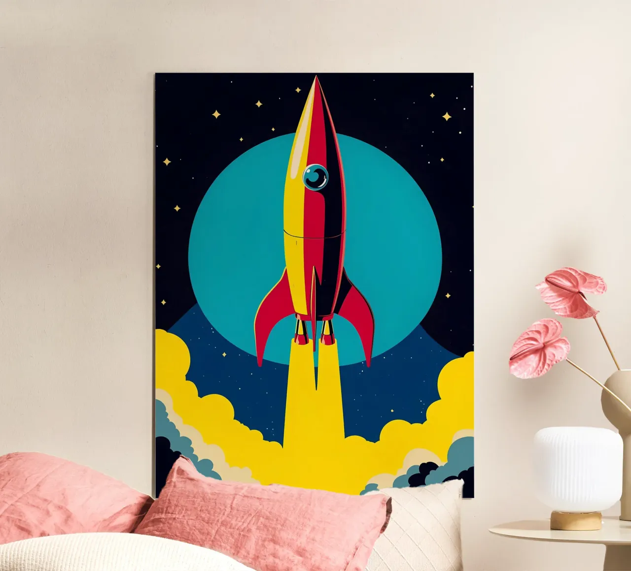 Razzo spaziale - Pop Art carta hahnemühle da ColorCrash Gallery