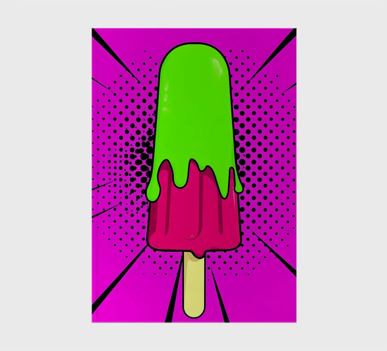 Popsicle - Pop Art notebook by ColorCrash Gallery