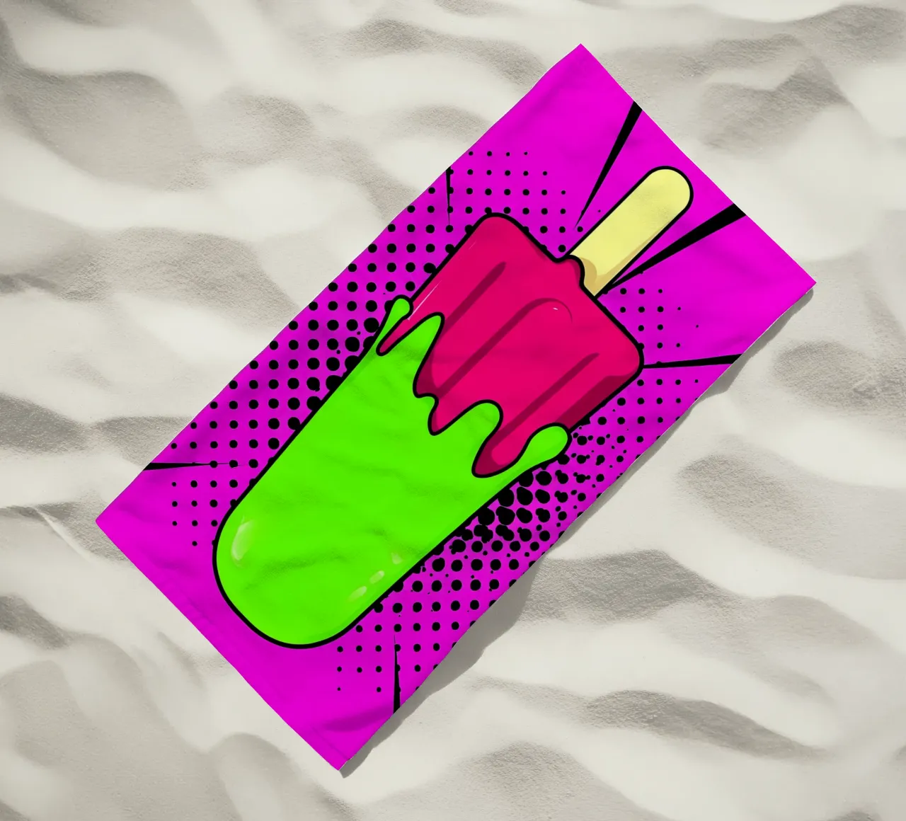 Popsicle - Pop Art telo mare da ColorCrash Gallery