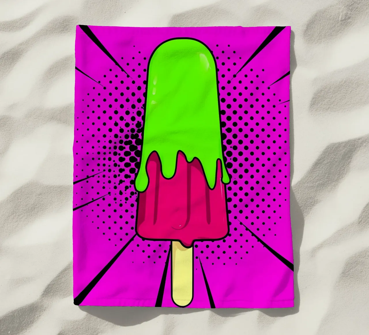 Popsicle - Pop Art telo mare da ColorCrash Gallery