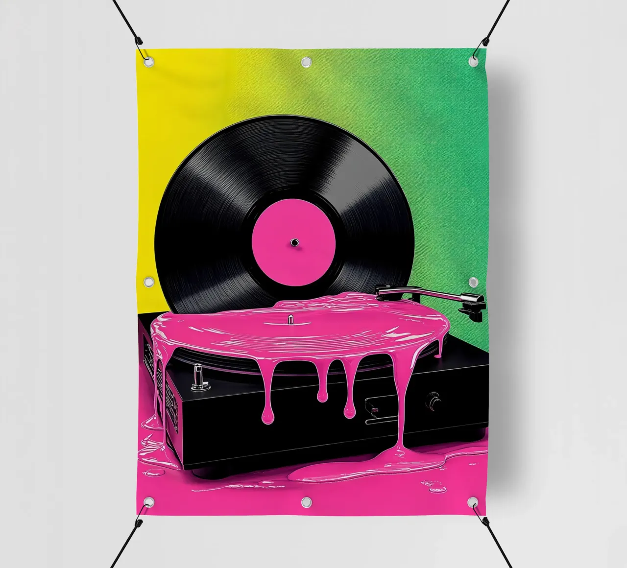 Lettore di dischi in vinile Pop Art telo in pvc da ColorCrash Gallery