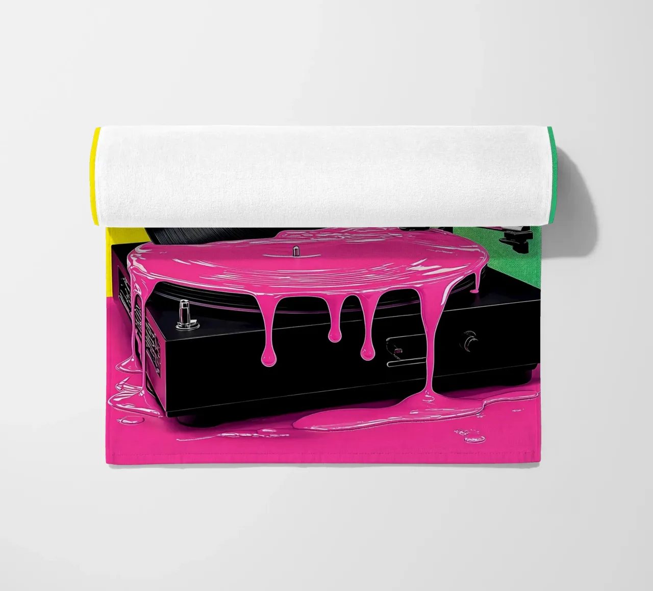 Lettore di dischi in vinile Pop Art telo mare da ColorCrash Gallery