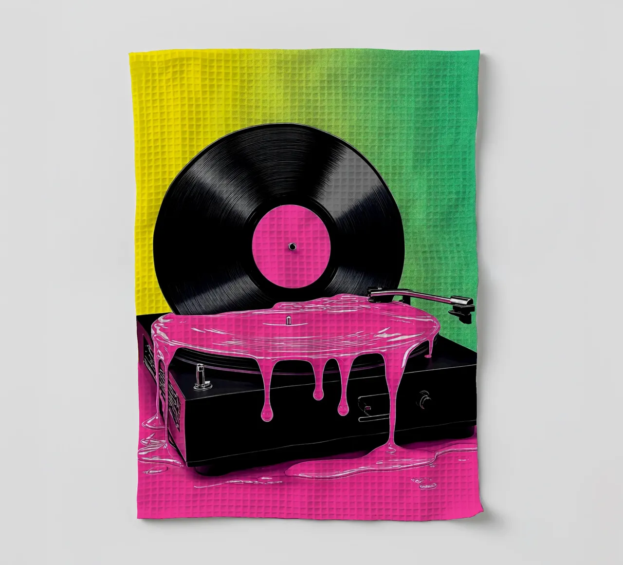 Lettore di dischi in vinile Pop Art canovaccio da cucina da ColorCrash Gallery