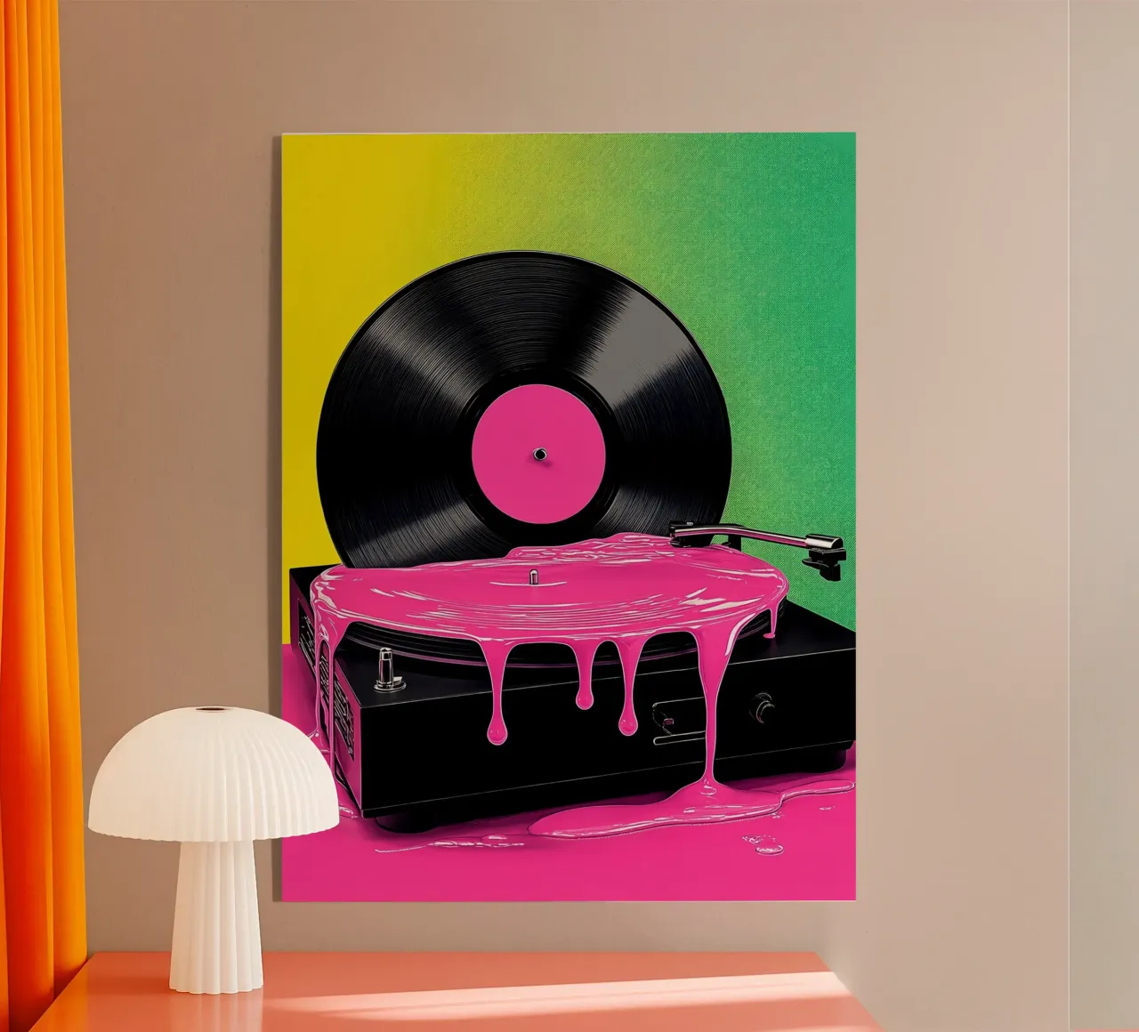 Tocadiscos de vinilo Pop Art metacrilato de ColorCrash Gallery