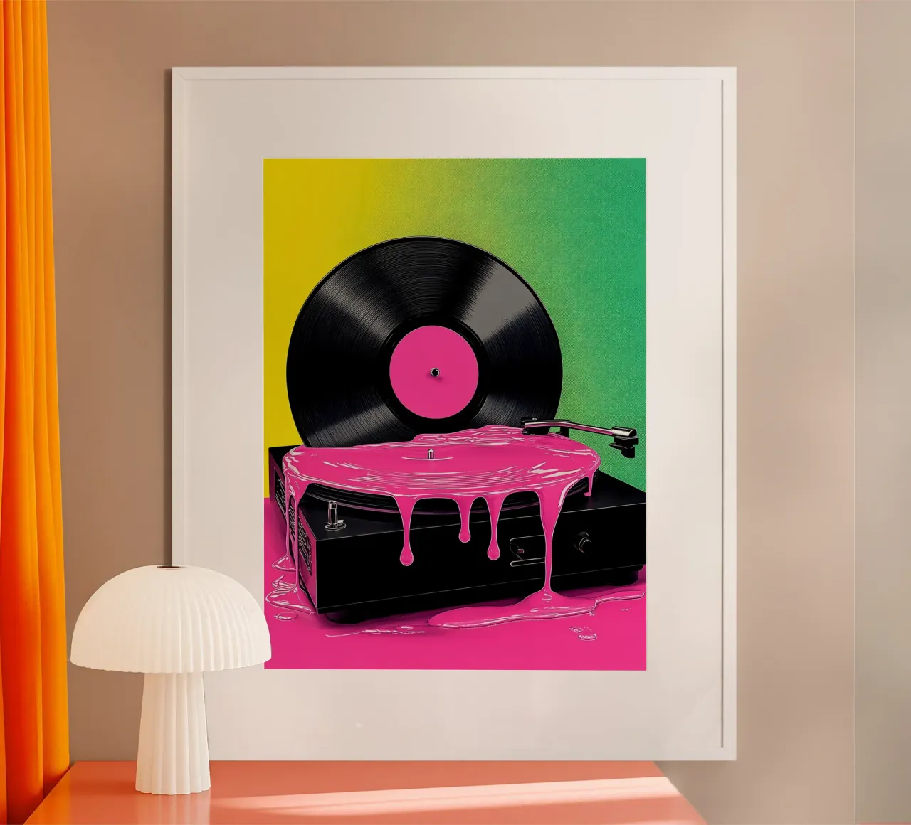 Lettore di dischi in vinile Pop Art poster da ColorCrash Gallery