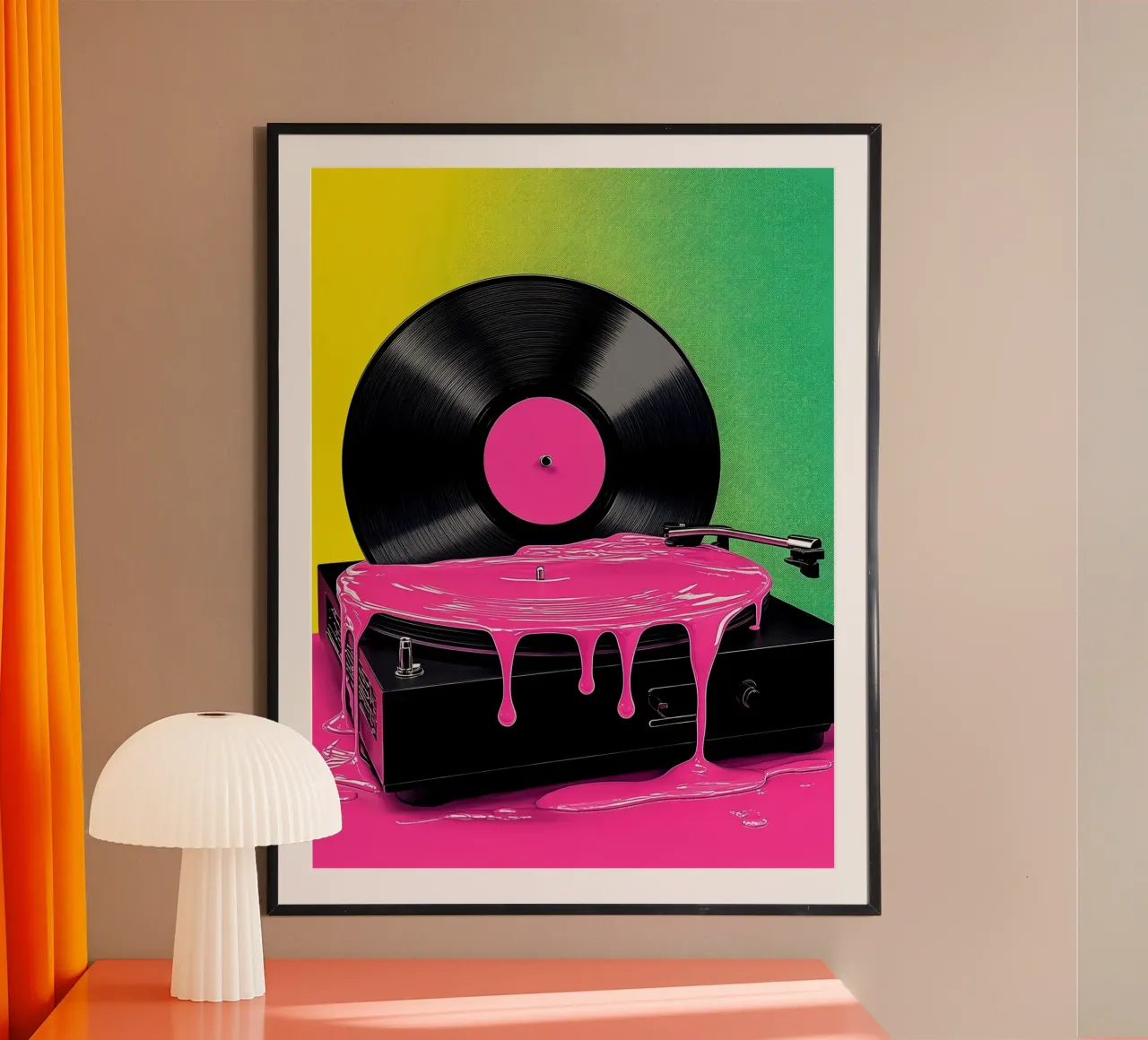 Tocadiscos de vinilo Pop Art hahnemühle de ColorCrash Gallery