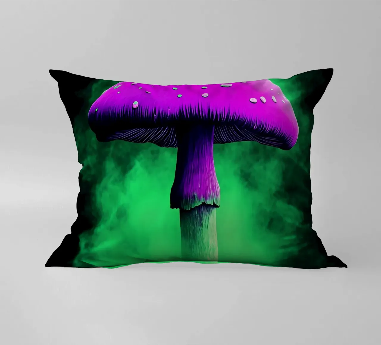 Mushroom - Pop Art decorative cushion by ColorCrash Gallery