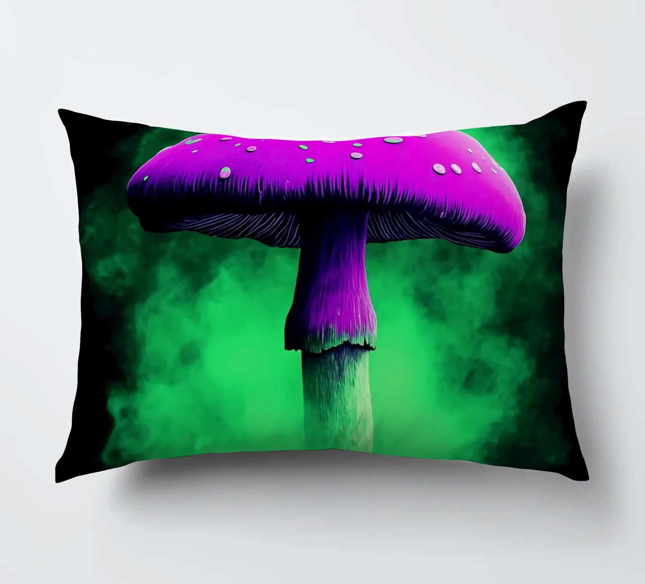 Mushroom - Pop Art decorative cushion by ColorCrash Gallery