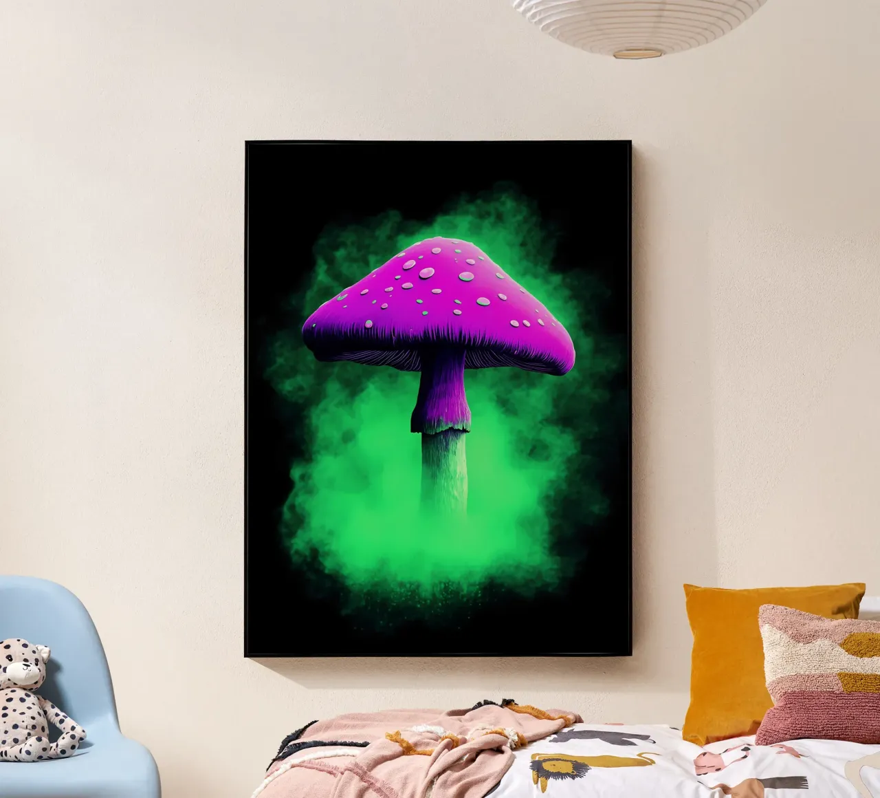 Mushroom - Pop Art acrylic glass by ColorCrash Gallery