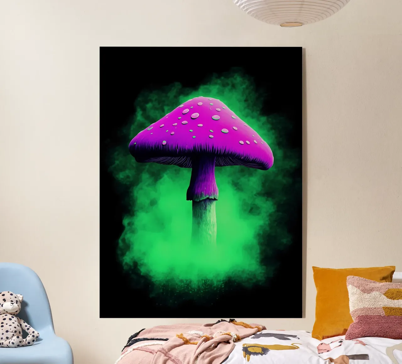 Mushroom - Pop Art acrylic glass by ColorCrash Gallery